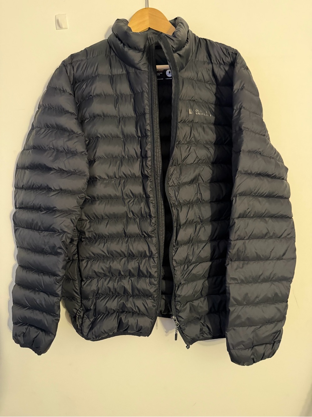Men's Black Quilted Lightweight Down Puffer Jacket